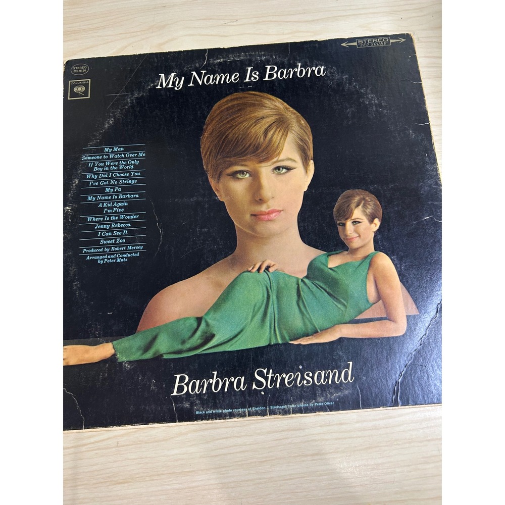 Barbra Streisand My Name Is Barbra Vinyl LP Columbia CS 9136 Stereo‎ 360 Sound - Picture 2 of 4